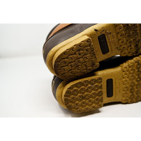 L.L. Bean Duck Boots Women's 9 Brown Slip-On Low Top Round Toe Waterproof - Picture 6 of 10